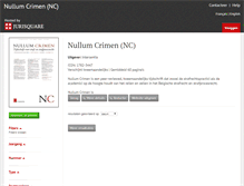 Tablet Screenshot of nullumcrimen.be